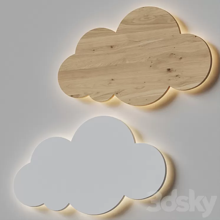 Baby lamp cloud 3D Model Free