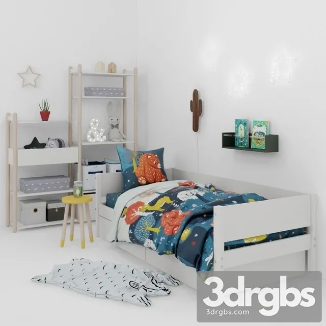 Baby Room Set 03 3D Model Free