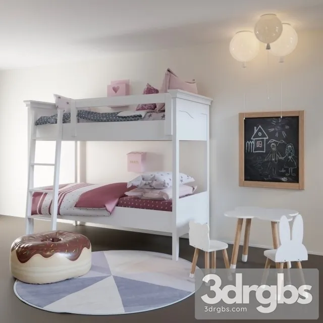 Baby Room Set 06 3D Model Free