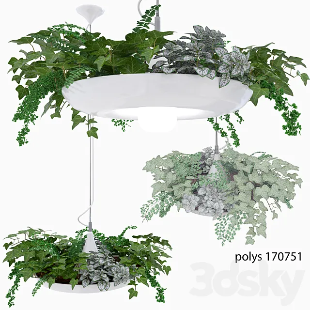 Babylon Plantable Lamp vol 2 3D Model