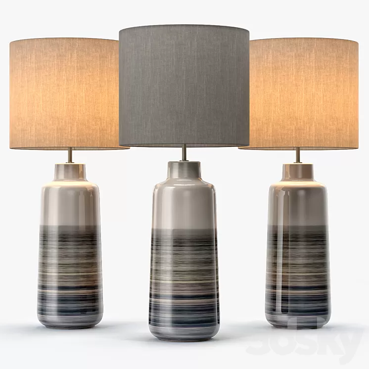 Bacari Large Table Lamp 3D Model