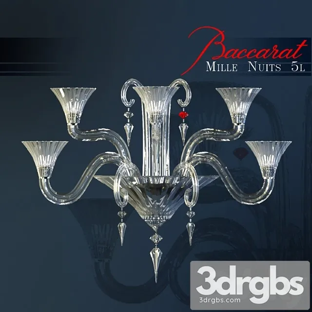 Baccarat Mille Nuits 5l 3D Model Free