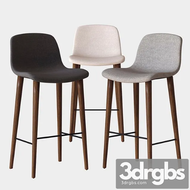 Bacco Bar Stool 3D Model Free