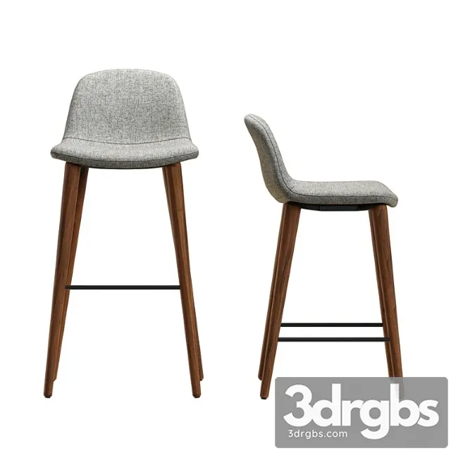 Bacco barstool 2 3D Model Free