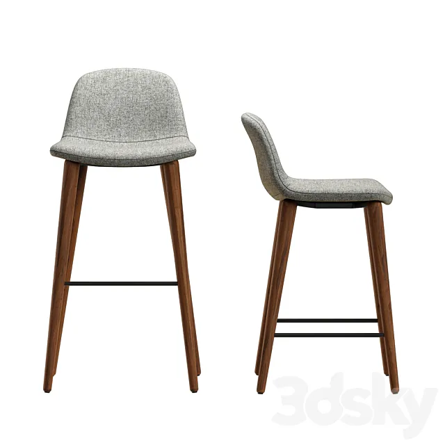 Bacco barstool 3D Model