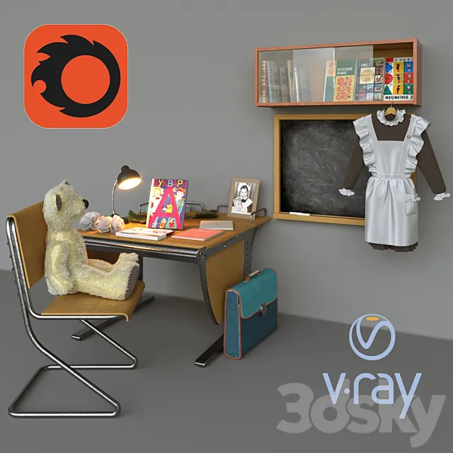 Back to school. 3D Model