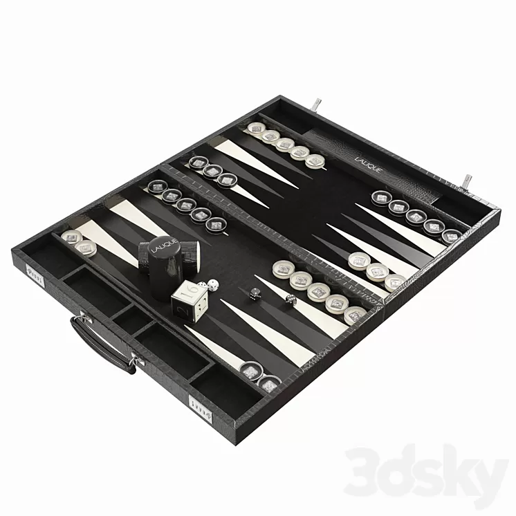 backgammon Masque de Femme 3D Model