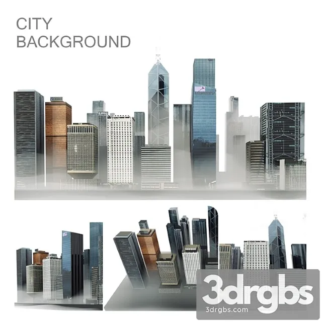 Background City 3D Model Free
