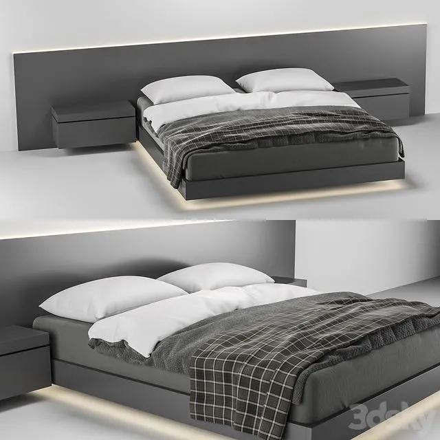 Backlit bed 3D Model