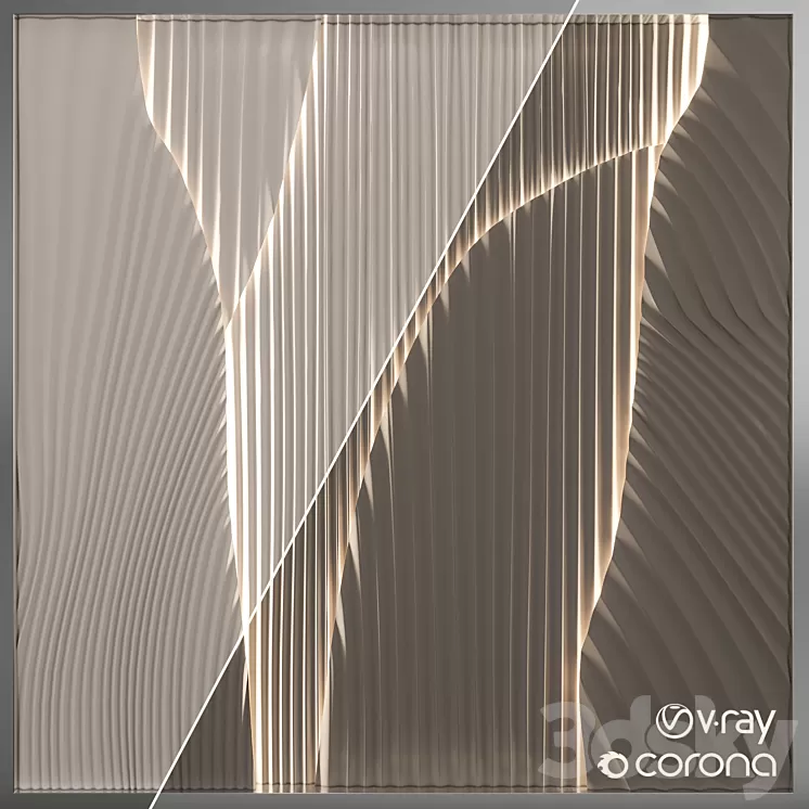 Backlit panel 3D Model