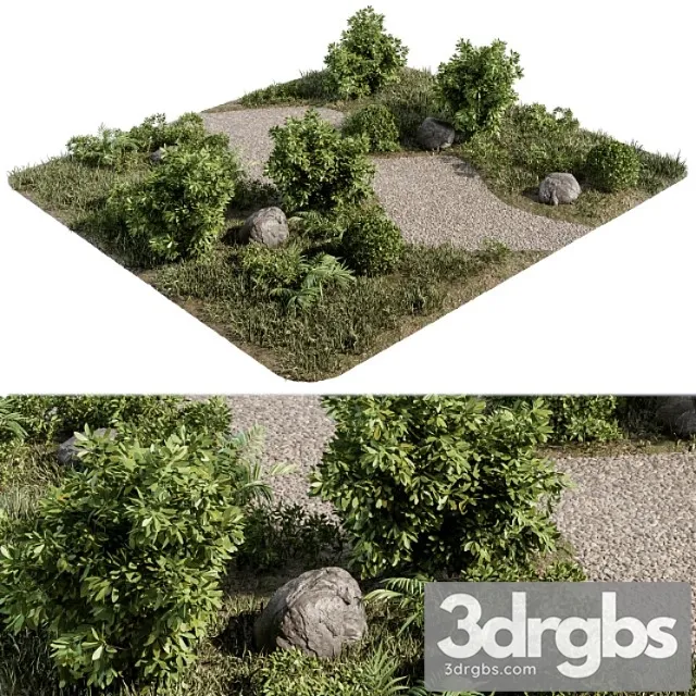 Backyard and landscape furniture environment set 46 Free Download