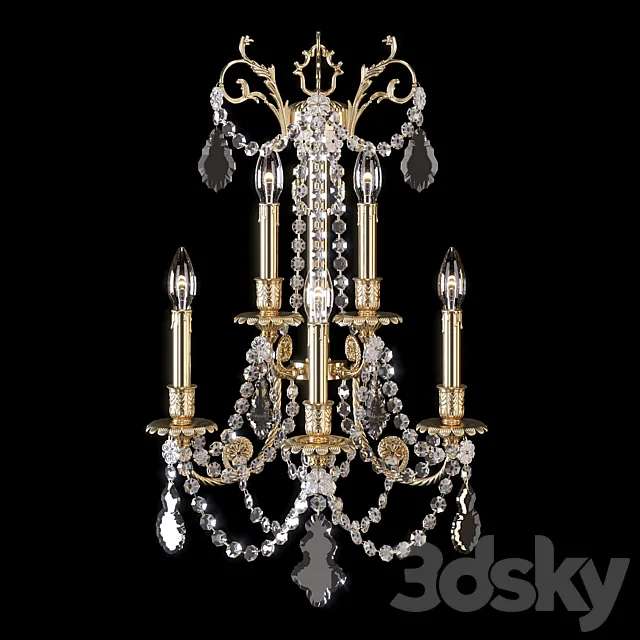 Badari Classica Wall Sconce A8-784_5 3D Model