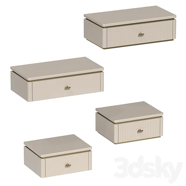 Badiko Caesar bedside tables 3D Model