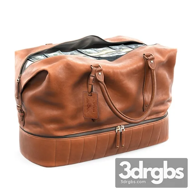 Bag bentley heritage leather holdall 3D Model Free