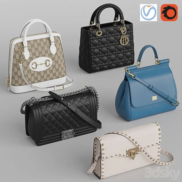 Bag set 4 3D Model
