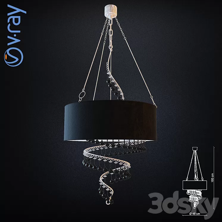 Baga 3361 Chandelier 3D Model