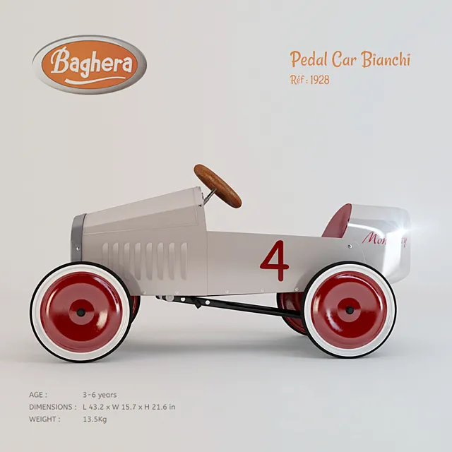 Baghera children car 3D Model