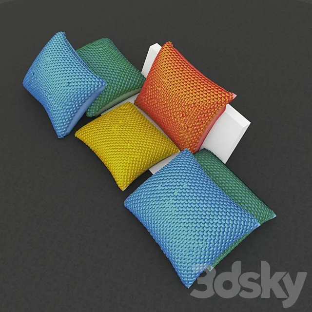 Bags with sequins 3D Model