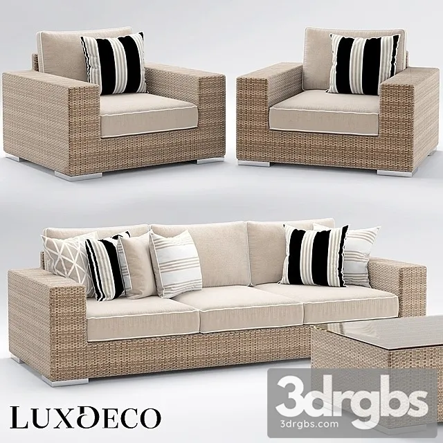 Bahamas Sofa Outdoor 02 3D Model Free