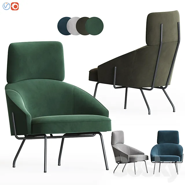 Bahia Armchair Bonaldo 3DModel