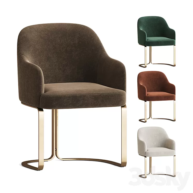 Bailey Dining Chair 3D Model Free