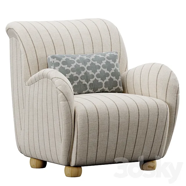 Baird Accent Chair 3D Model