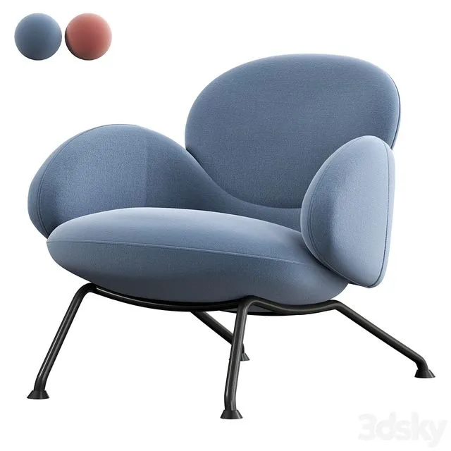 BAIXA Armchair by SOFTLINE 3D Model