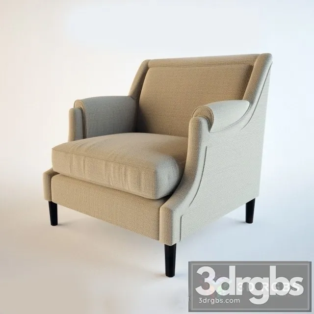 Baker 6347 Priam Chair 3D Model Free