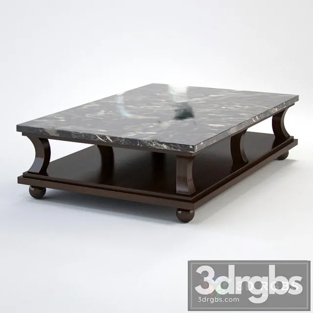 Baker 9155 Coctailtable 3D Model Free