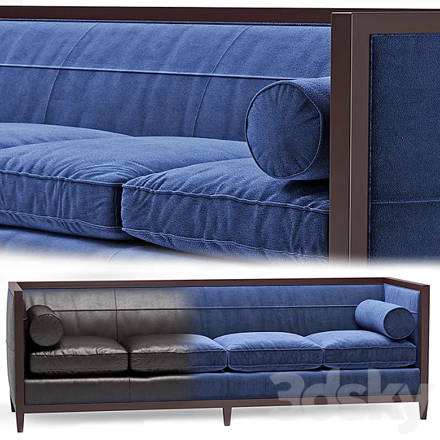 Baker Archetype Wood Banded Sofa No. 6370-98 Free Download