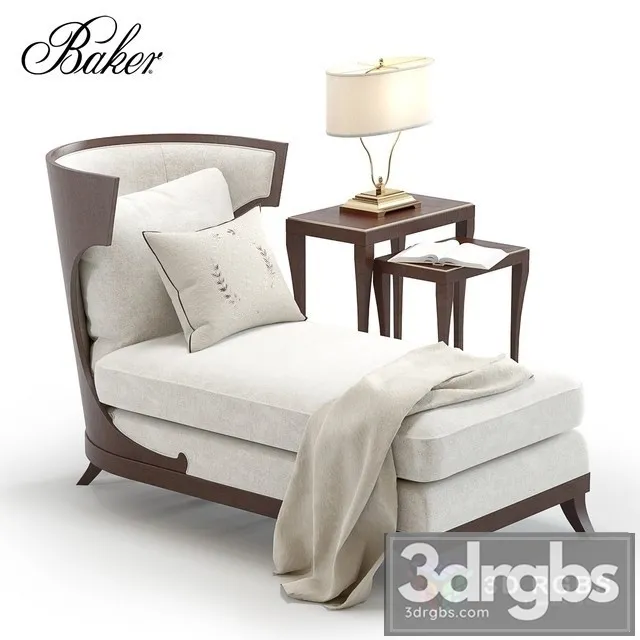 Baker Atrium Armchair 3D Model Free