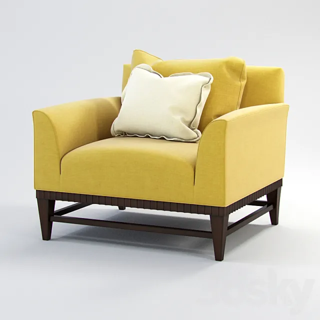 BAKER Barbara Barry 423 Armchair 3D Model