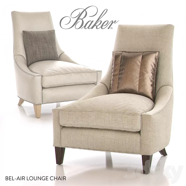 BAKER BEL-AIR Lounge Chair 3D Model