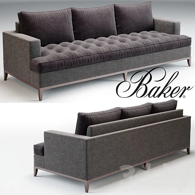 Baker Bennet Sofa No. 6567S 3DModel