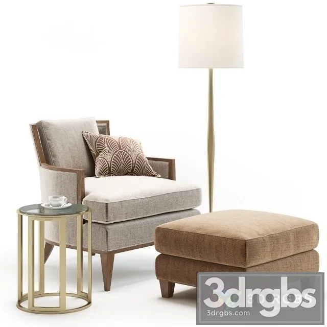 Baker California Armchair 3D Model Free