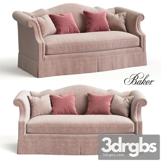 BAKER Camelback Sofa 3D Model Free