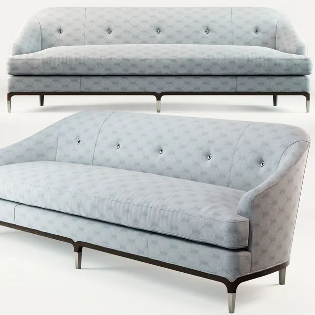 Baker Carnelian Sofa 3D Model