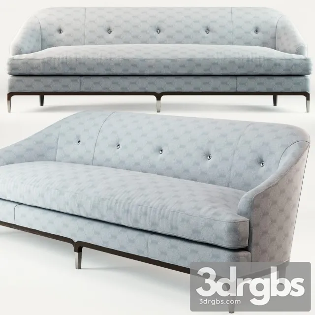 Baker Carnelian Sofa 3D Model Free