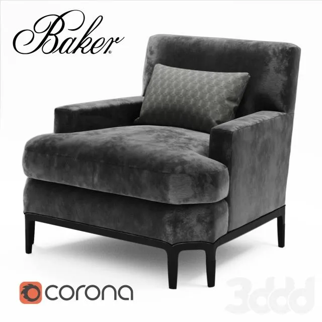 Baker CELESTITE LOUNGE CHAIR 3D Model
