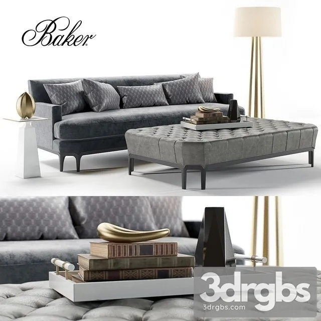Baker Celestite Sofa 3D Model Free