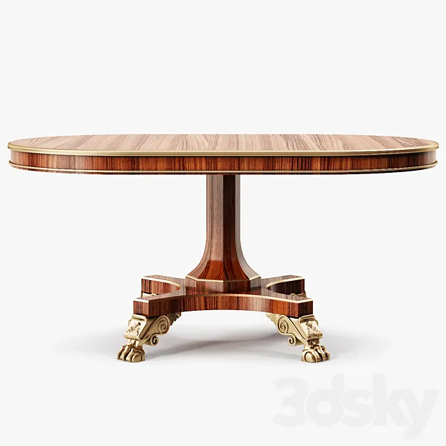 Baker Centre Table 3D Model