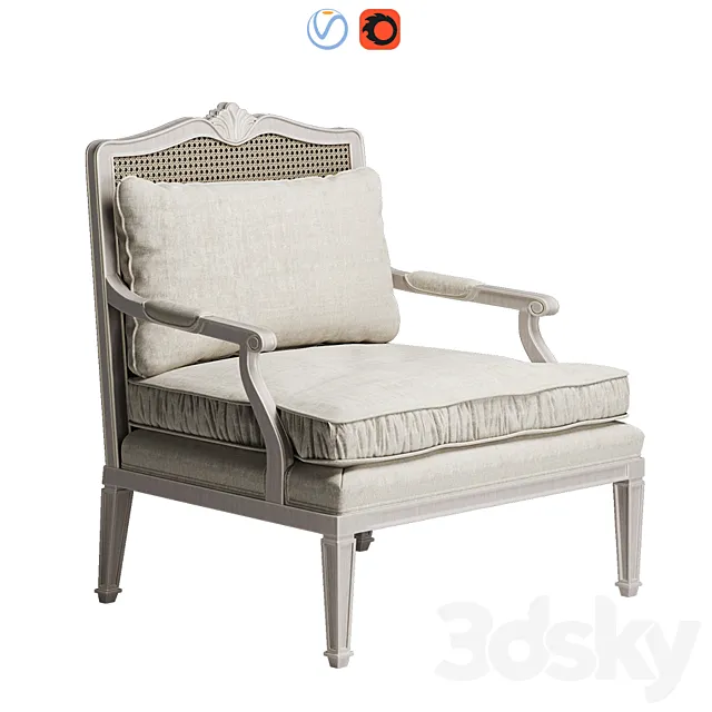 Baker Chantilly Lounge chair 3DModel