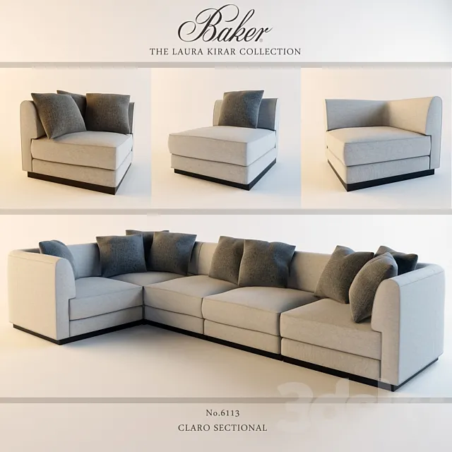 BAKER CLARO SECTIONAL 3D Model