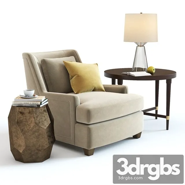 Baker Colin Cab Armchair 3D Model Free