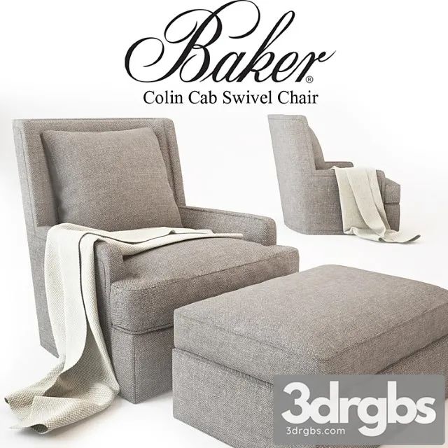 Baker Colin Cab Swivel Chair No 6712c Sw 3D Model Download