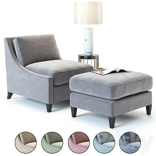 Baker Curved Back Lounge Chair Free Download
