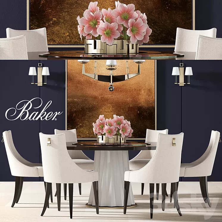 BAKER DINING TABLE 2 3D Model