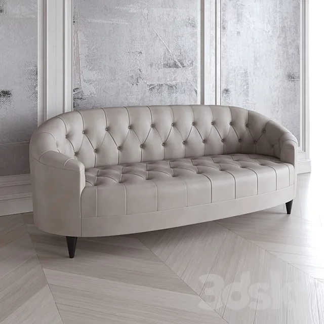 Baker Furniture Oval sofa 3D Model