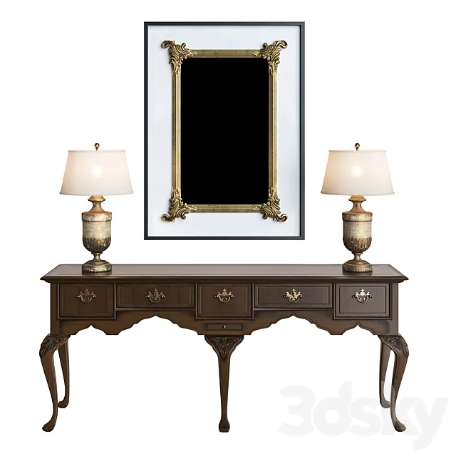 Baker Furniture - Server stately homes 3DModel