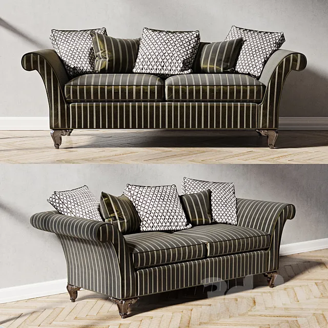 Baker George IV Sofa 3D Model